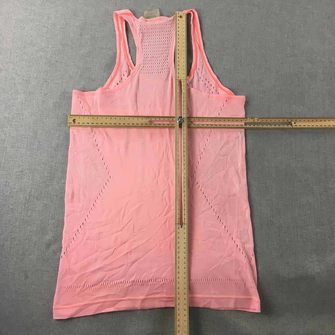 Puma Womens Tank Top Size S Pink Sleeveless Logo Singlet Shirt Sleeveless