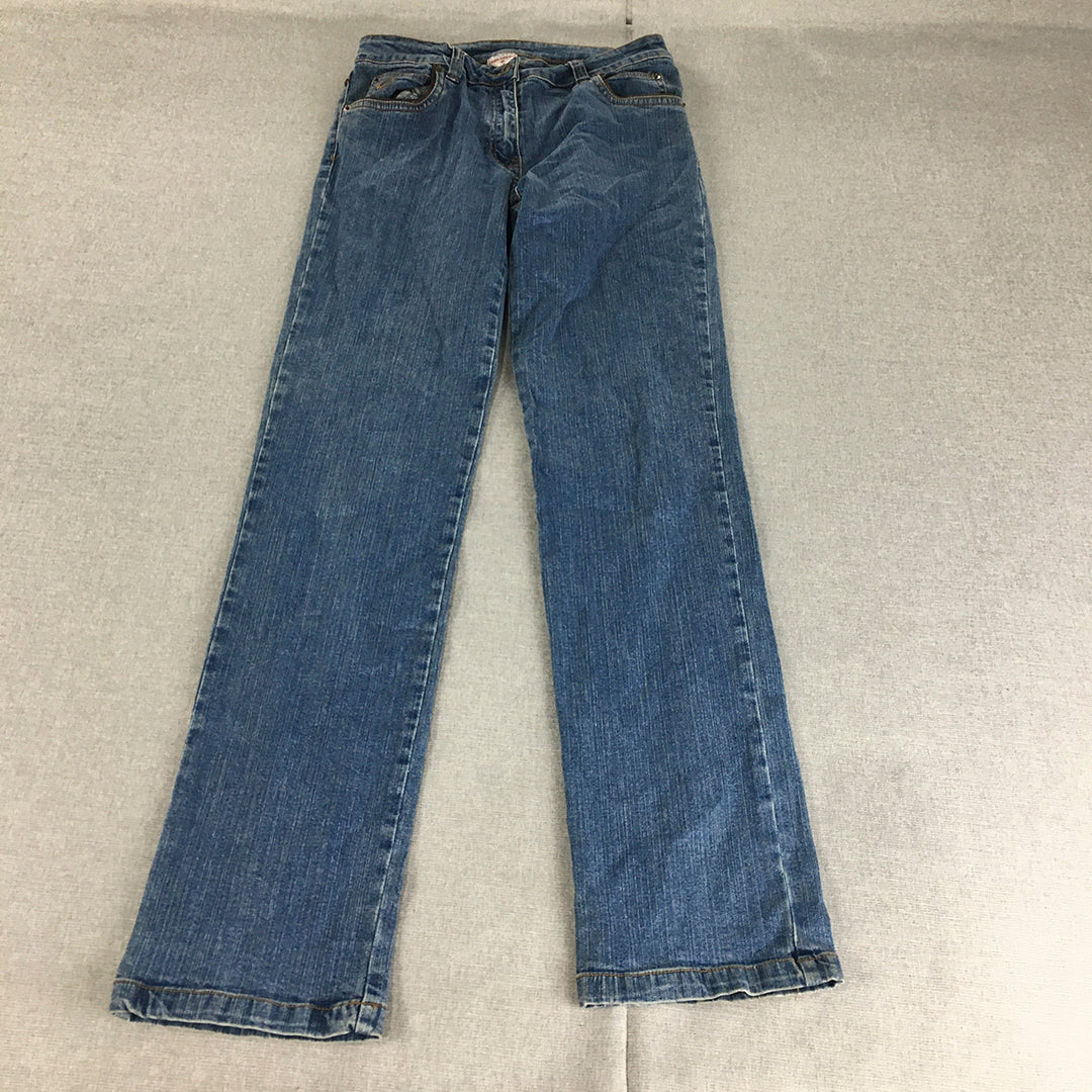 Cooper Jeans Company Womens Size 10 (W27 x L32) Blue Straight Leg Denim