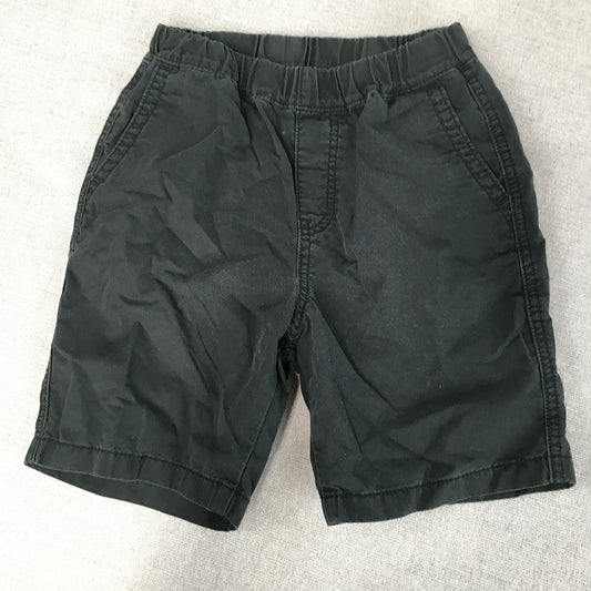 Uniqlo Kids Boys Shorts Size 5 - 6 Years Black Pcokets Elastic Waist