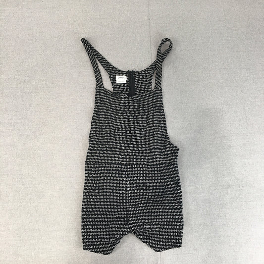 RVCA Womens Playsuit Size S Black Dot One-Piece Romper