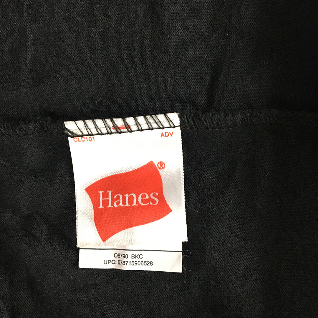 Hanes Mens Shorts Size L Black Pockets Elastic Waist