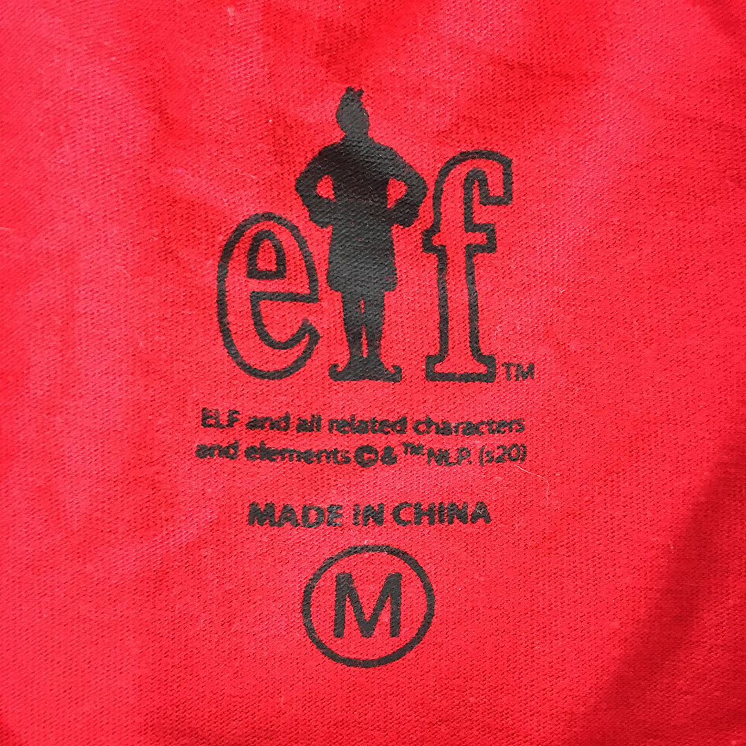 Elf Movie T-Shirt Adult Size M Red Christmas Short Sleeve Tee