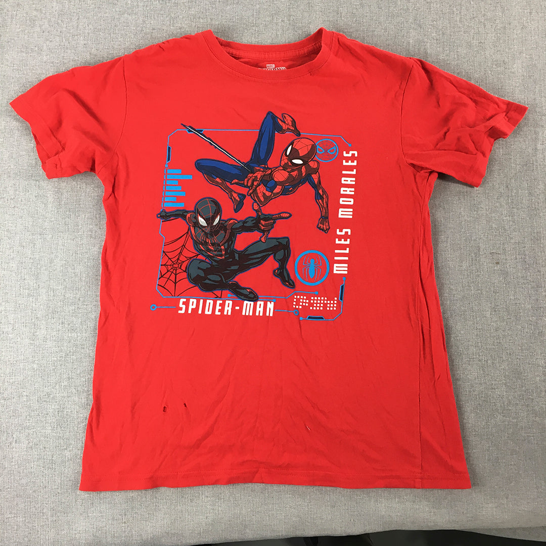 Marvel Spider-Man Kids Boys T-Shirt Size 14 Years Red Short Sleeve Top