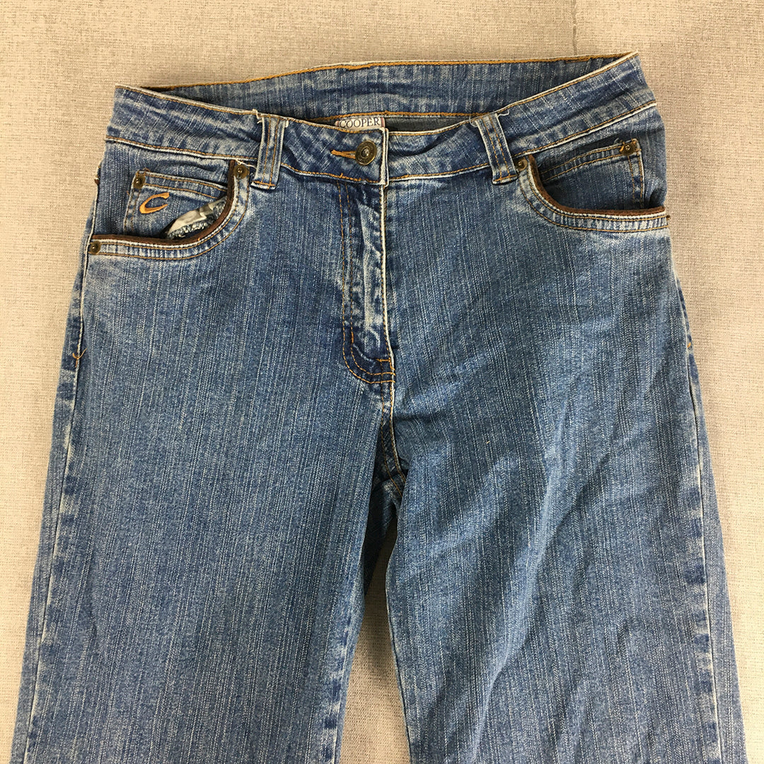 Cooper Jeans Company Womens Size 10 (W27 x L32) Blue Straight Leg Denim