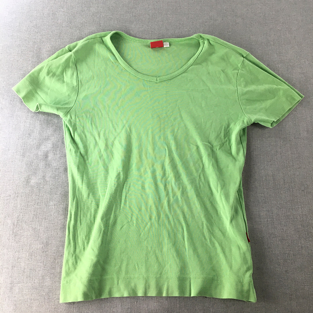 Engelbert Strauss Womens T-Shirt Size S Green Short Sleeve Top