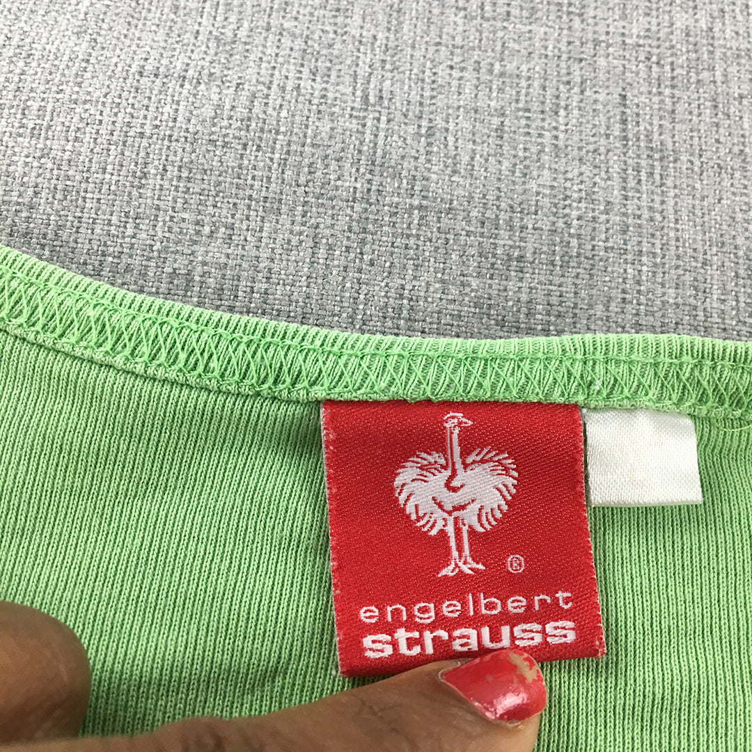 Engelbert Strauss Womens T-Shirt Size S Green Short Sleeve Top