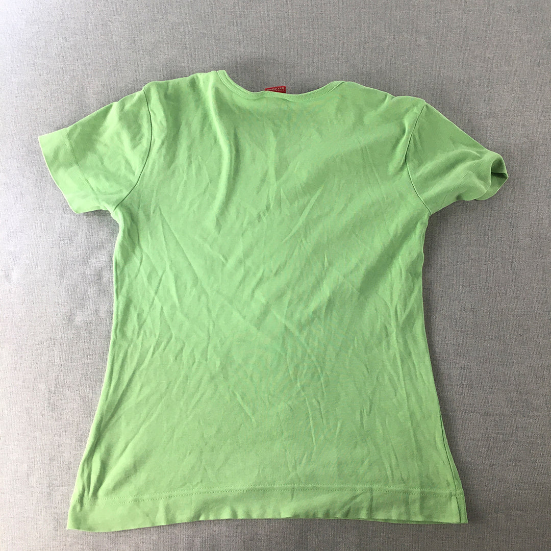 Engelbert Strauss Womens T-Shirt Size S Green Short Sleeve Top