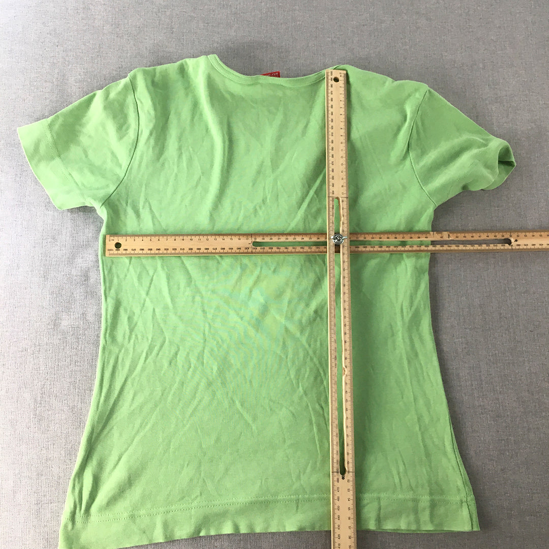 Engelbert Strauss Womens T-Shirt Size S Green Short Sleeve Top