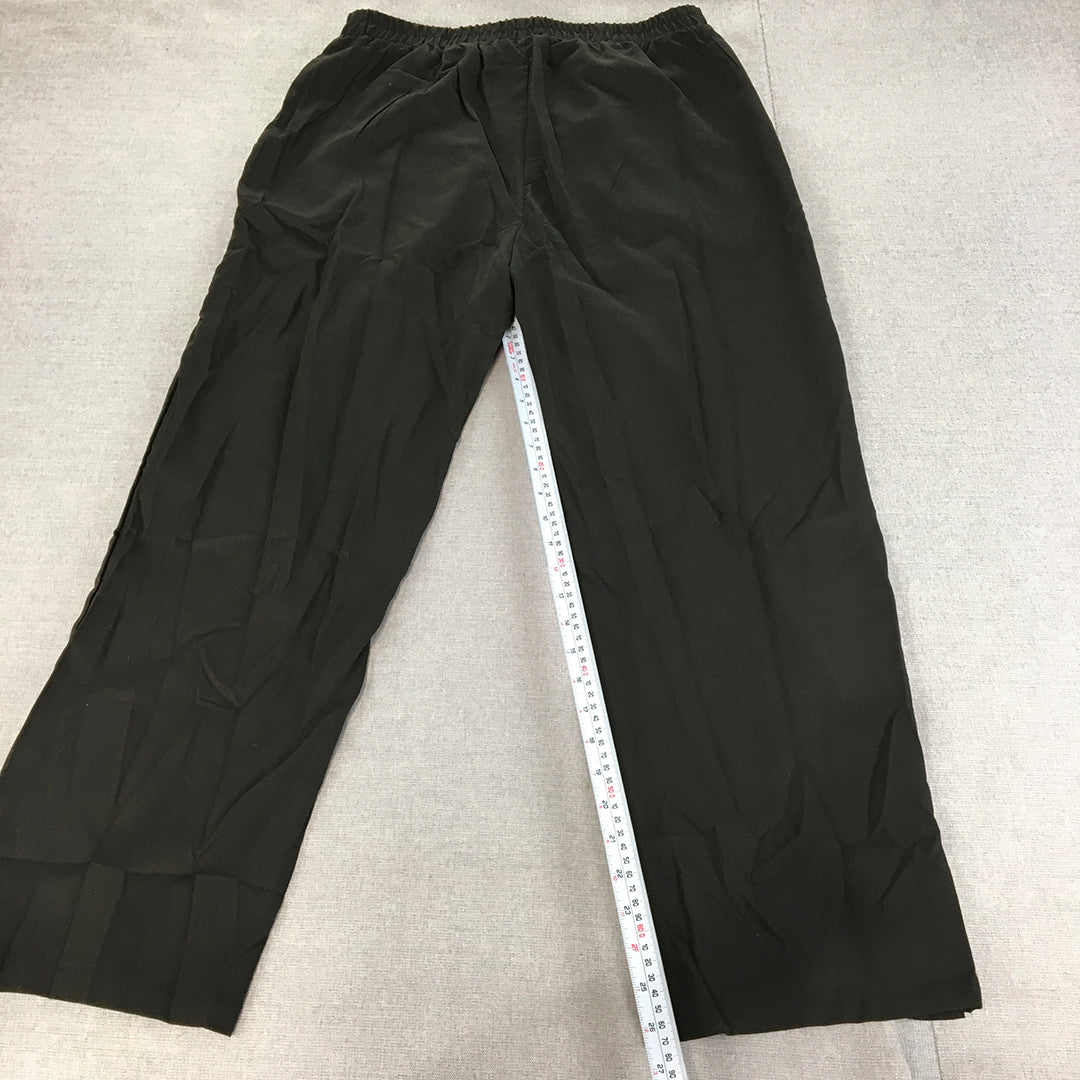 NEW Incerun Mens Jogger Pants Size L Black Elastic Waist Tracksuit