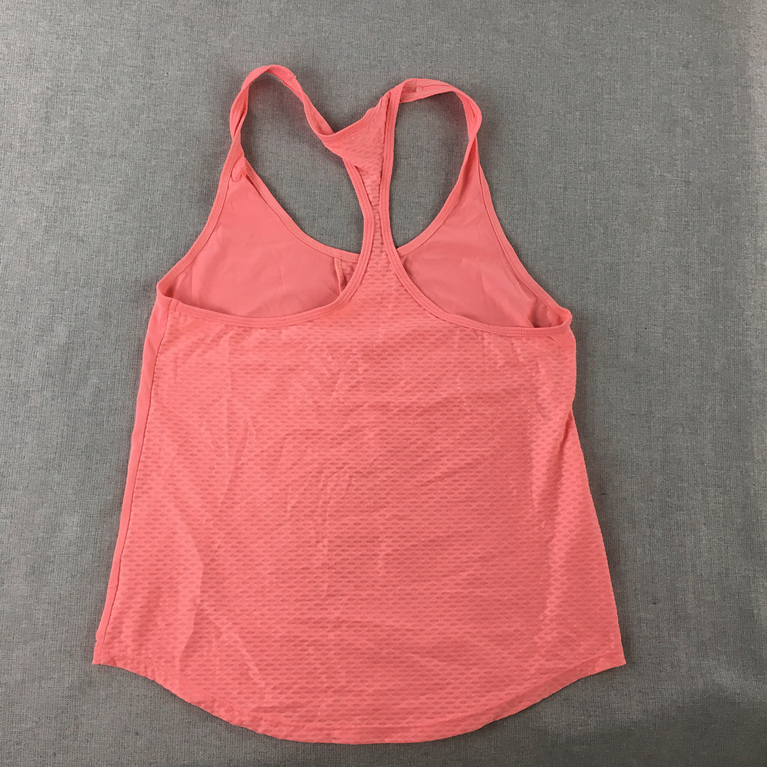 Rockwear Womens Tank Top Size 6 Pink Sleeveless Singlet Shirt Logo