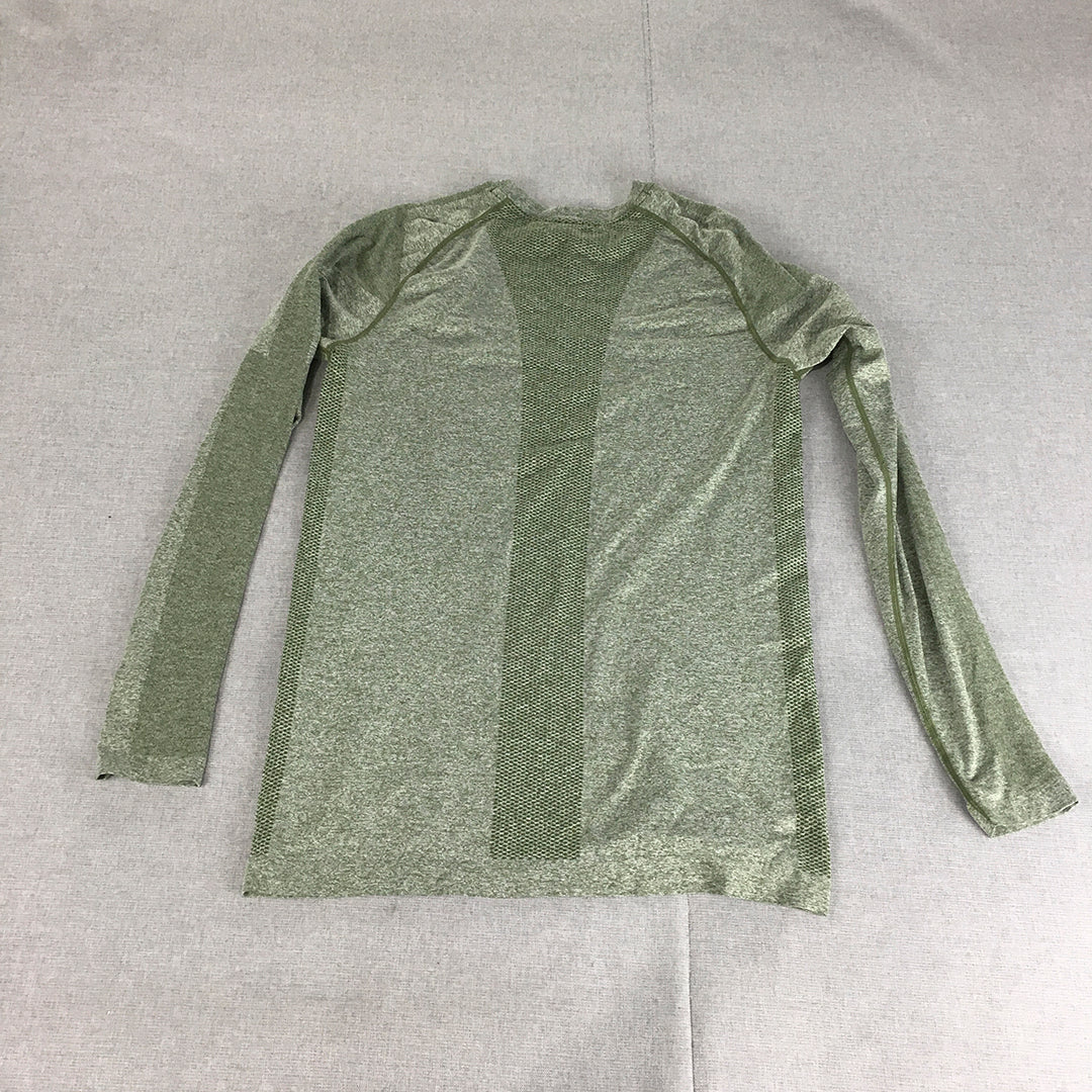 Jed North Womens Shirt Size M Green Long Sleeve Crew Neck Top