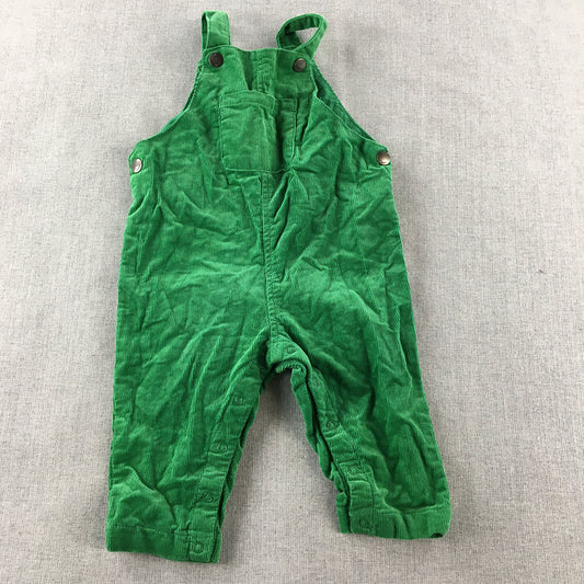 Seed Heritage Baby Jumpsuit Size 0 (6 - 12 Months) Green Corduroy One-Piece