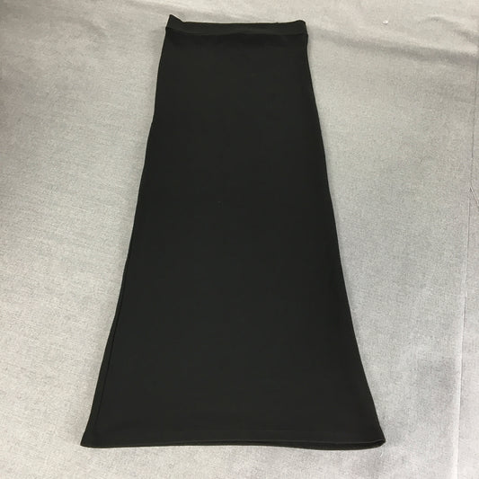 Malibu Womens Maxi Skirt Size 8 Black A-Line