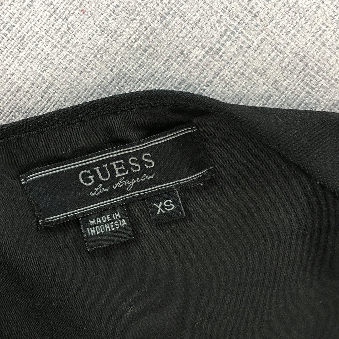 Guess Womens Mini Dress Size XS Black Fit & Flare Sleeveless