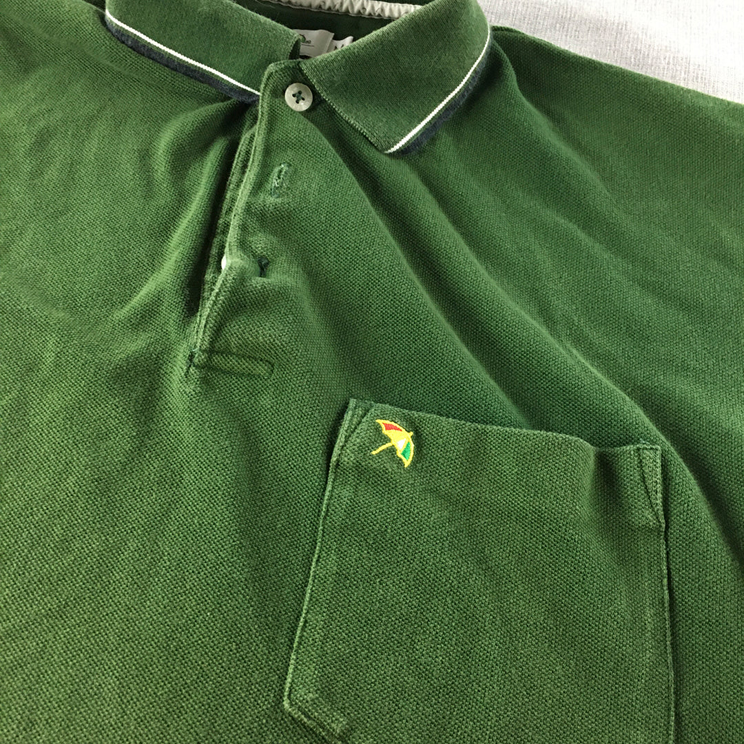 Arnold Palmer Mens Polo Shirt Size M Green Collared Pocket Golf Rugby