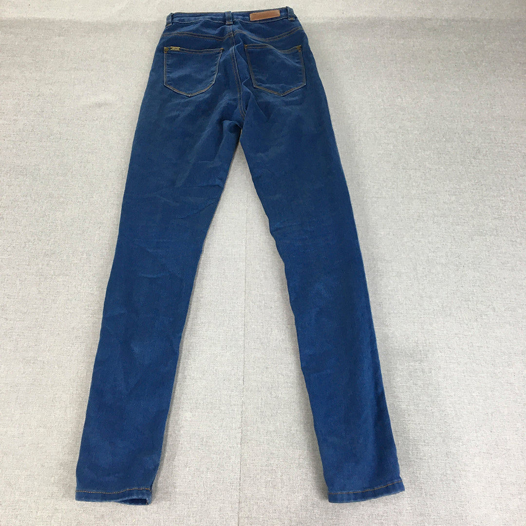 Ava & Ever Womens Skinny Jeans Size 8 Blue Stretch Denim