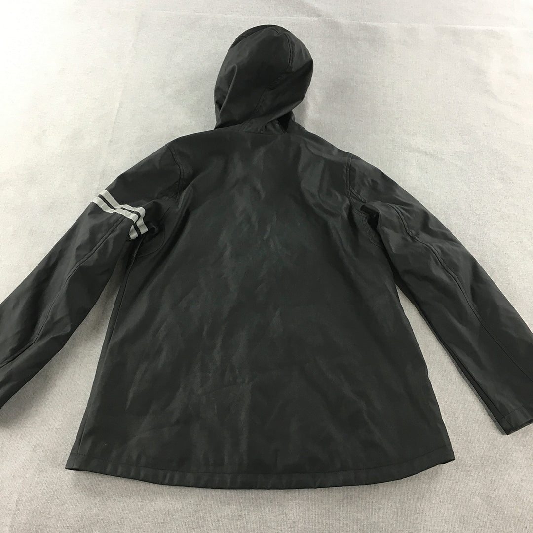 Urban Republic Kids Girls Jacket Size L (14 Years) Black Zip-Up Hoodie Coat