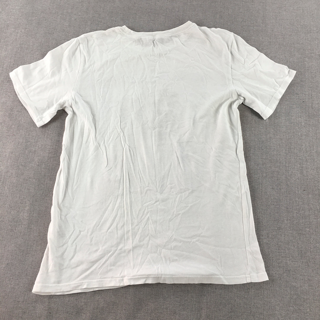 H&M Kids Boys T-Shirt Size 11 - 12 Years White Short Sleeve California USA