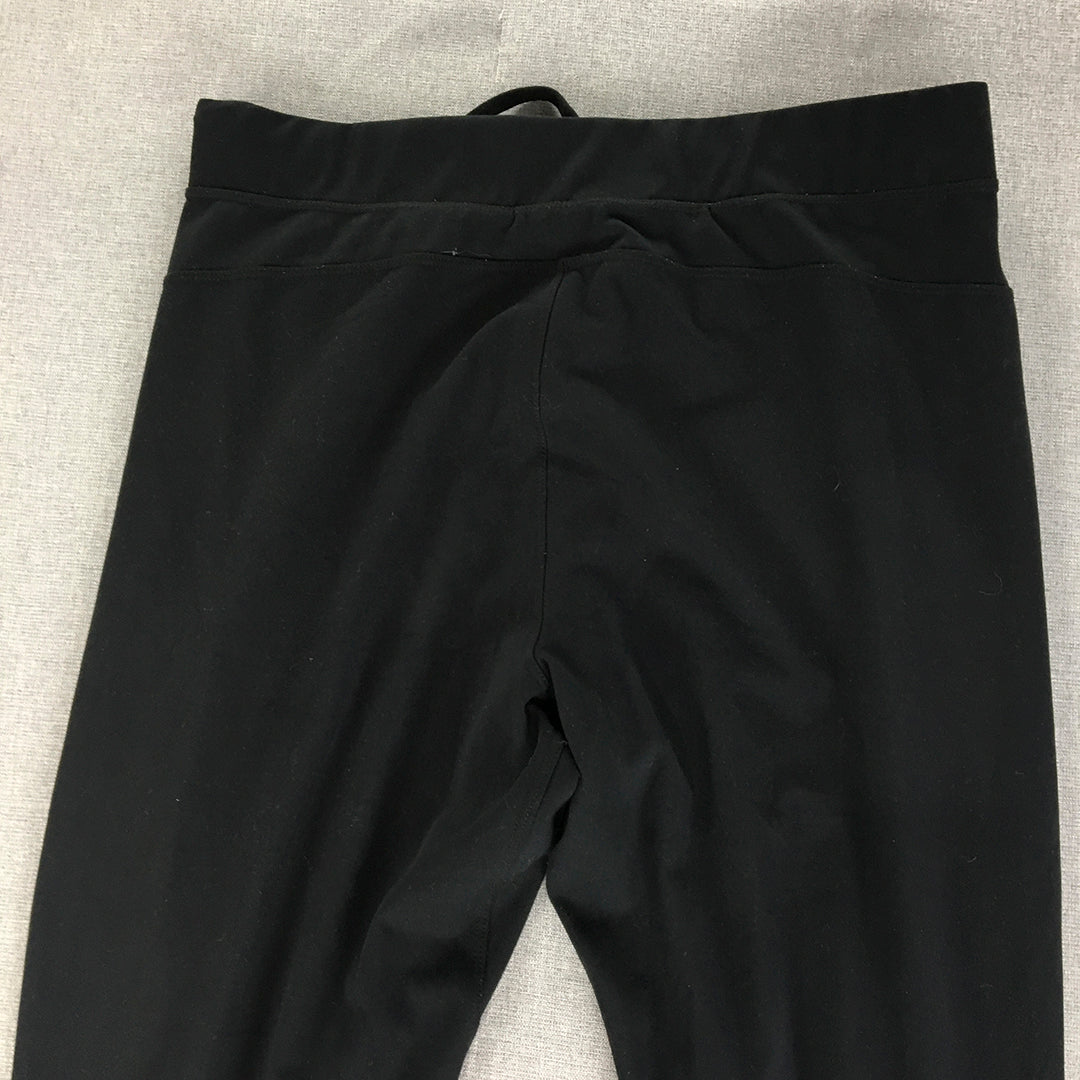 90 Degree By Reflex Mens Leggings Size M Black Stretch Fabric Gym Yoga Workout