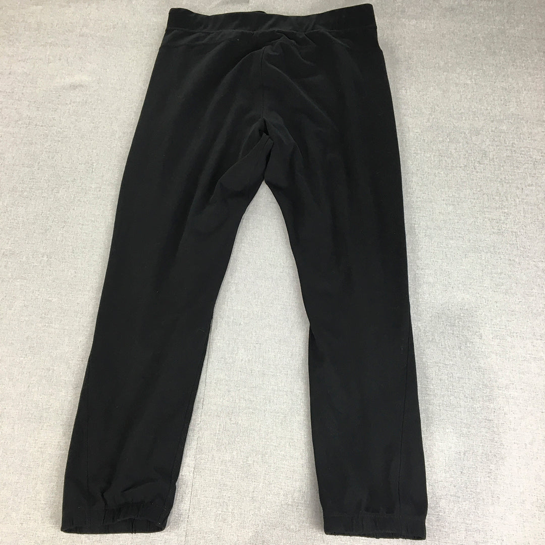 90 Degree By Reflex Mens Leggings Size M Black Stretch Fabric Gym Yoga Workout