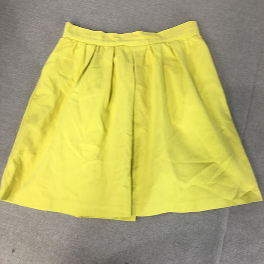 Marcs Womens Pleated Skirt Size 8 Yellow Mini Stretch Fabric