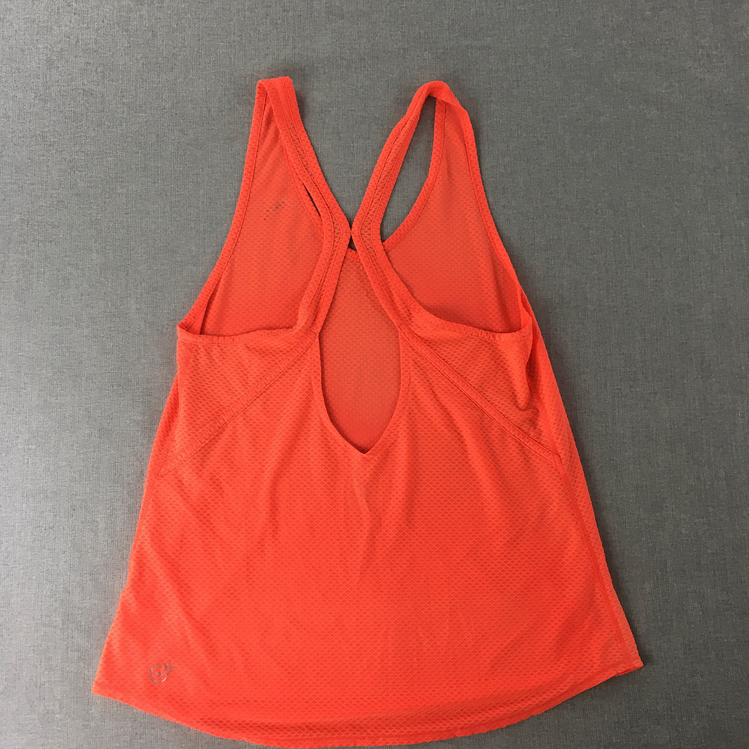 Puma Womens Tank Top Size S Orange Sleeveless Singlet Shirt