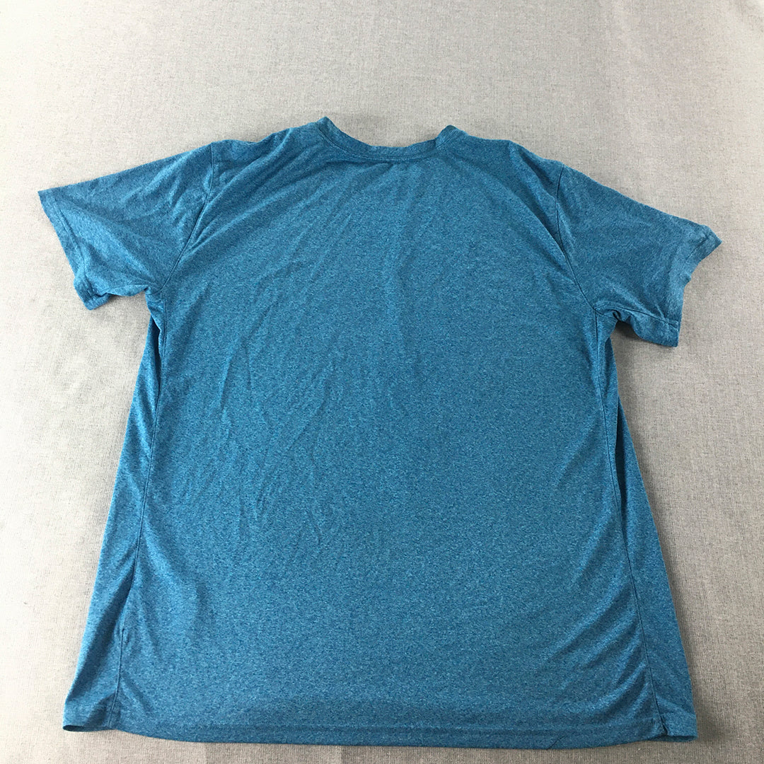 Nike Mens T-Shirt Size XL Blue Dri-Fit Just Do It Short Sleeve Tee