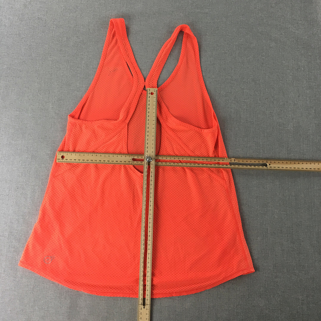 Puma Womens Tank Top Size S Orange Sleeveless Singlet Shirt