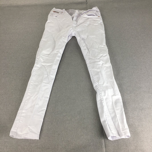 K-Nine Womens Skinny Jeans Size 26 (W26 x L27) White Stretch Denim