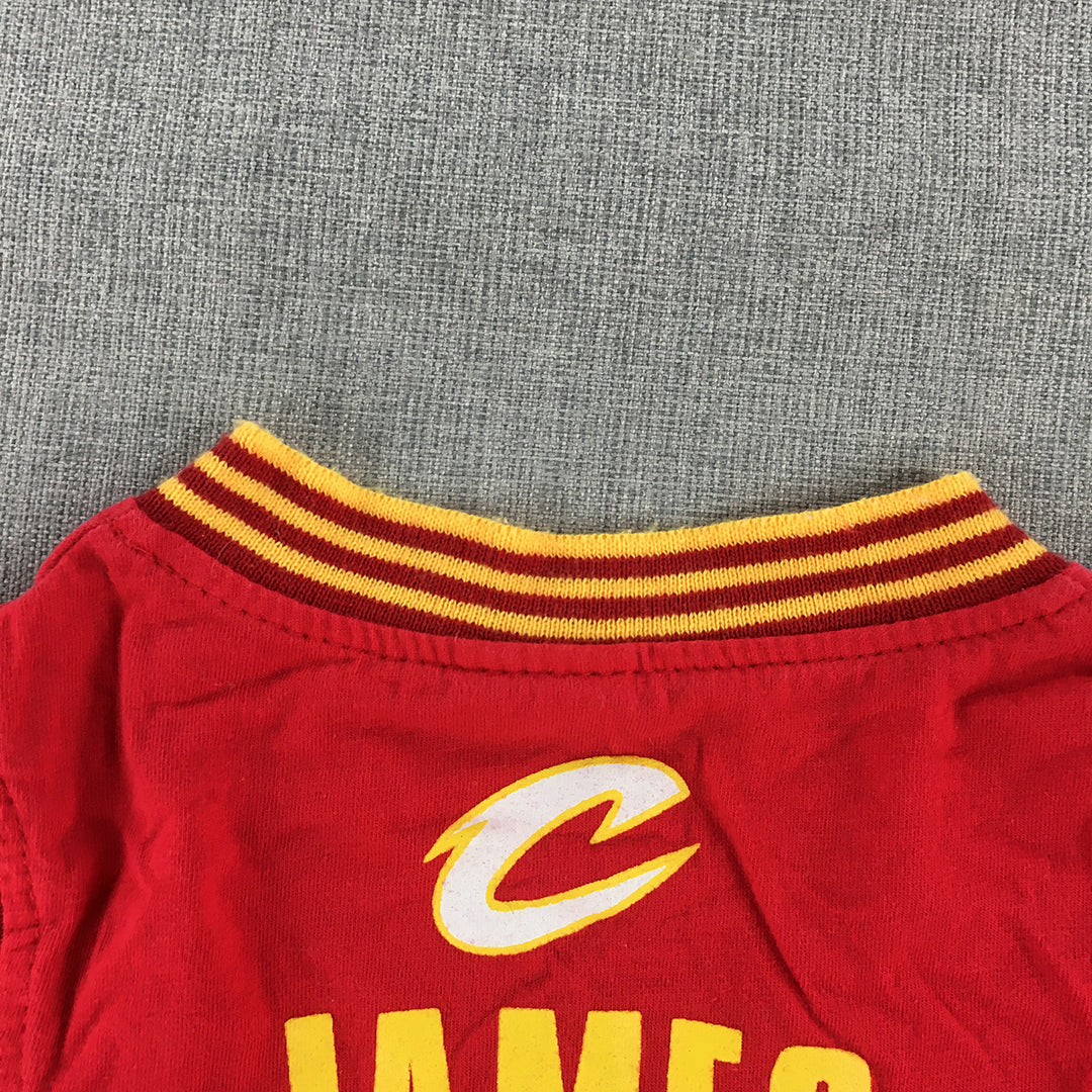 Cleveland Cavaliers LeBron James Baby Boys Bodysuit Size 2 Toddler NBA