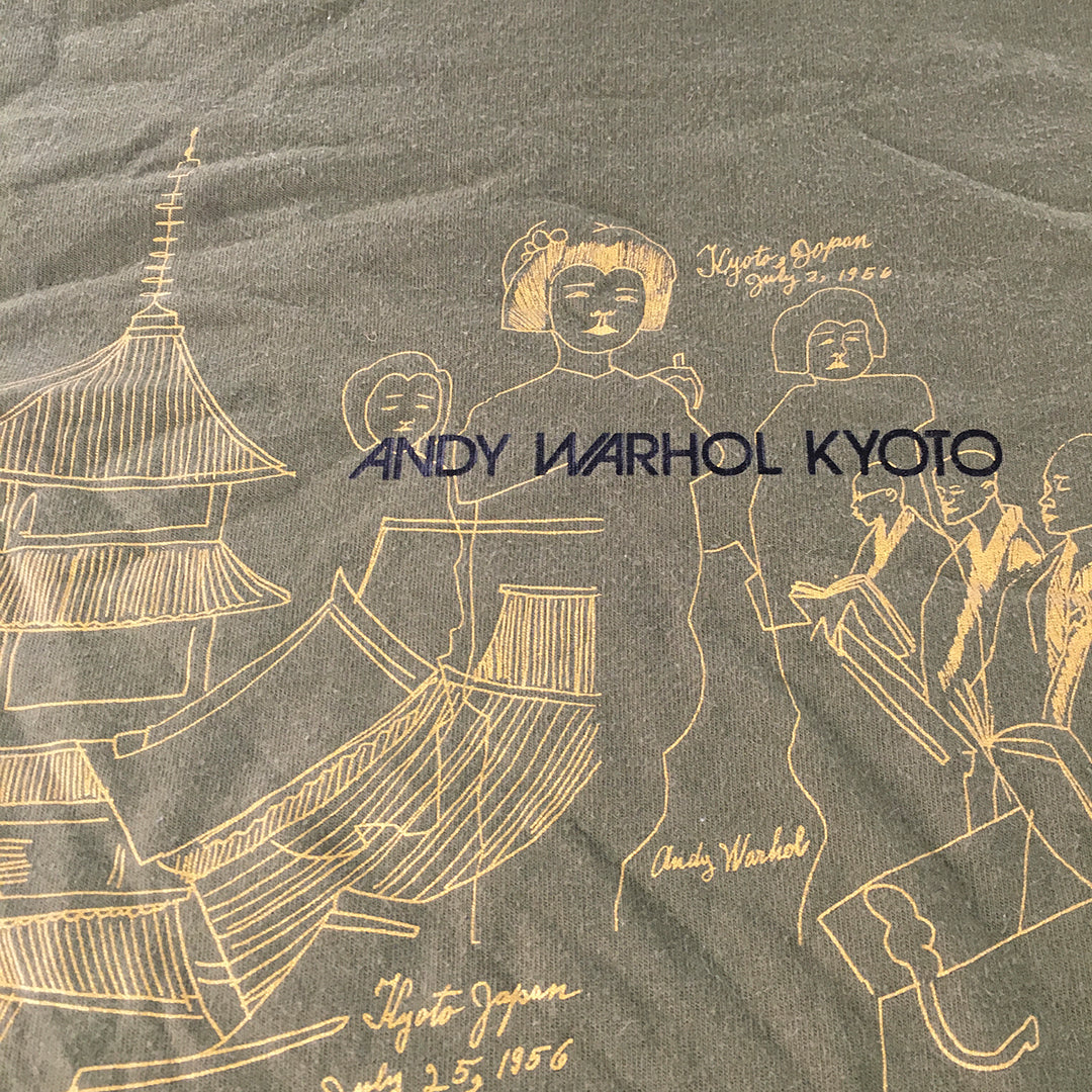 Uniqlo x Andy Warhol Kyoto Mens T-Shirt Size S Khaki Green Japan 2022