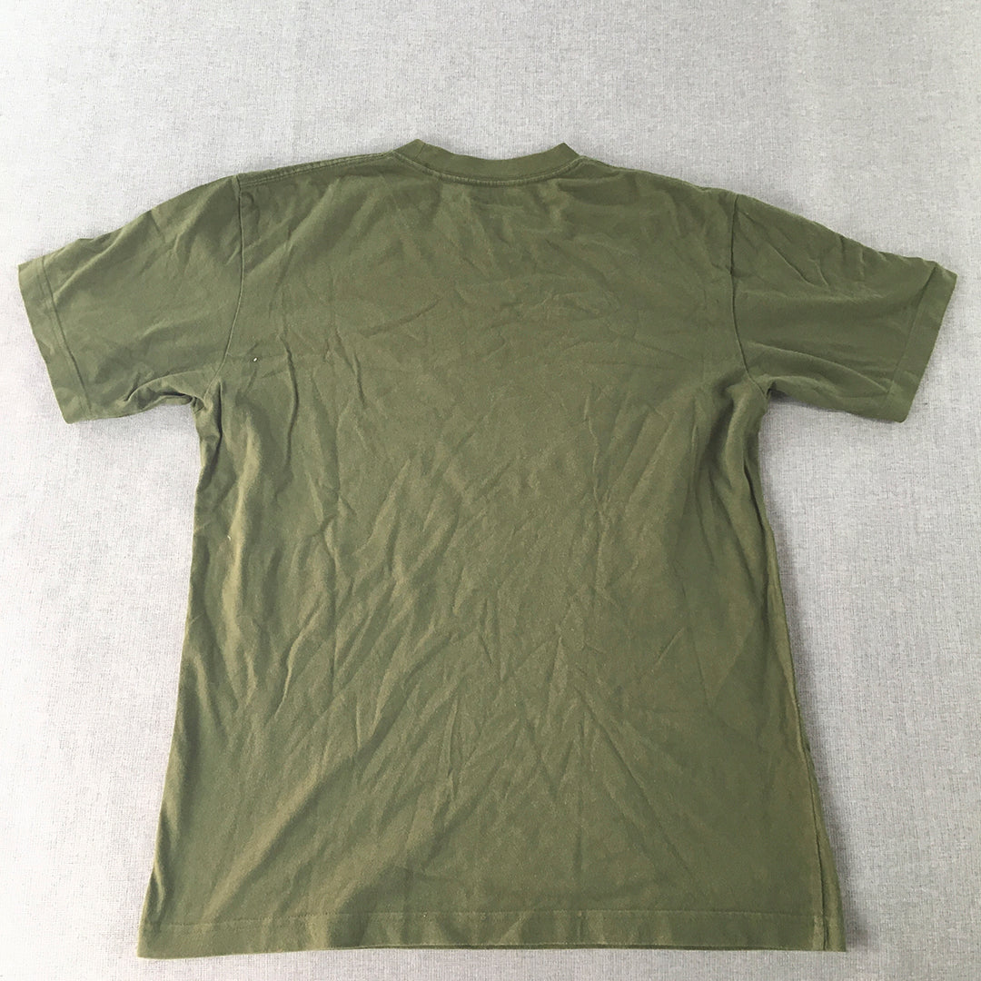 Uniqlo x Andy Warhol Kyoto Mens T-Shirt Size S Khaki Green Japan 2022