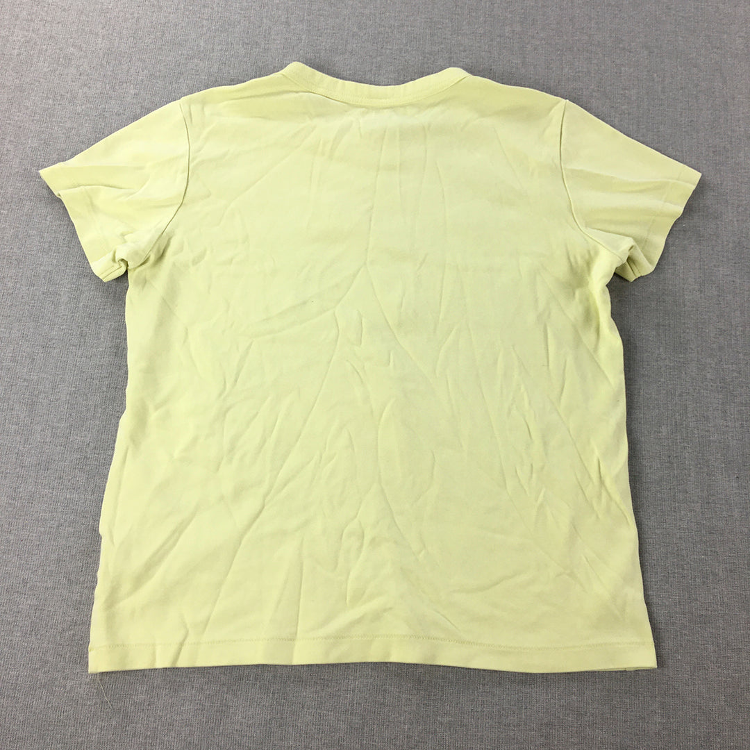 Uniqlo U Womens T-Shirt Size M Yellow Short Sleeve Crew Neck Top