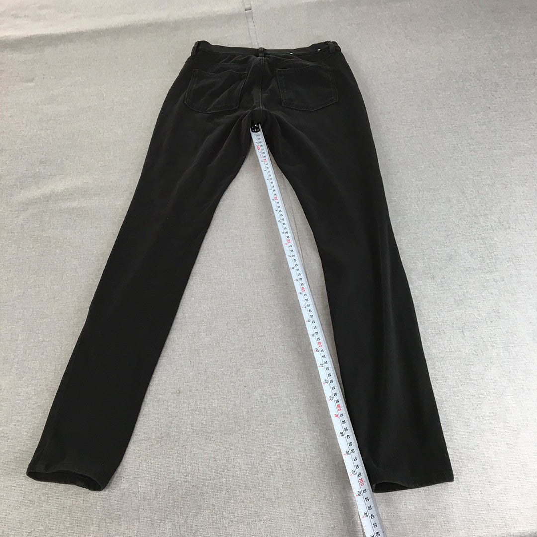 Uniqlo Womens Jeans Size S Black Skinny Stretch Denim