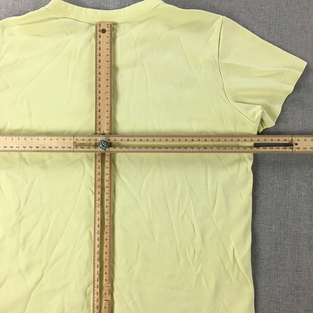 Uniqlo U Womens T-Shirt Size M Yellow Short Sleeve Crew Neck Top