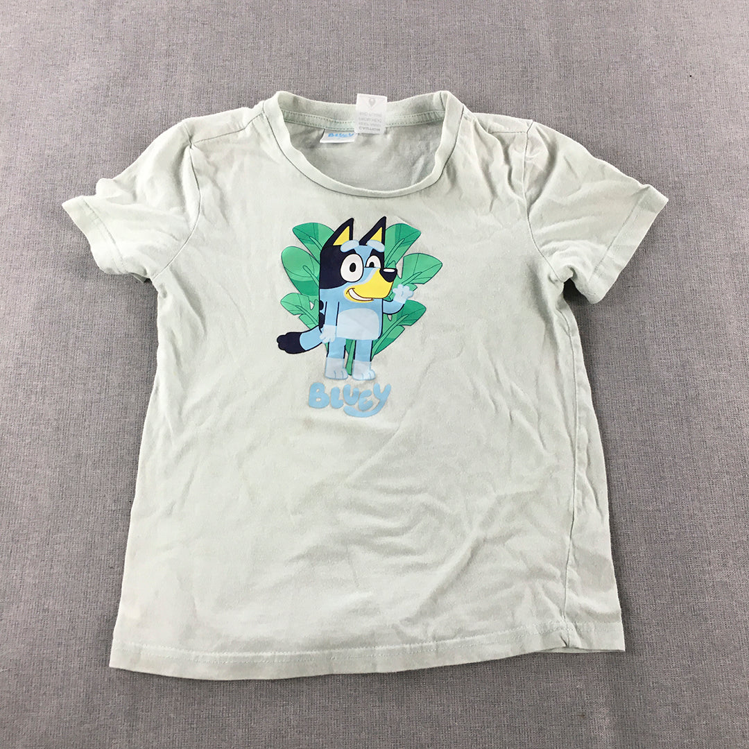 Bluey Kids Boys T-Shirt SIze 7 Blue Short Sleeve Top