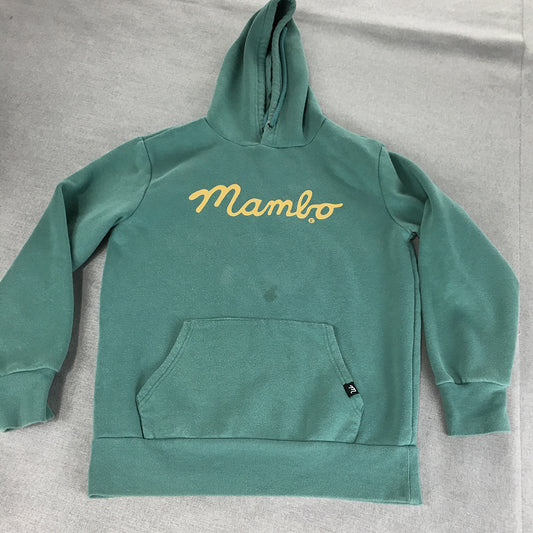 Mambo Hoodie Sweater Size M Blue Logo Pockets Pullover Jumper