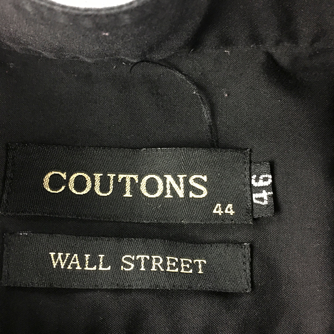 Coutons Mens Shirt Size 2XL Black Long Sleeve Button-Up Shirt