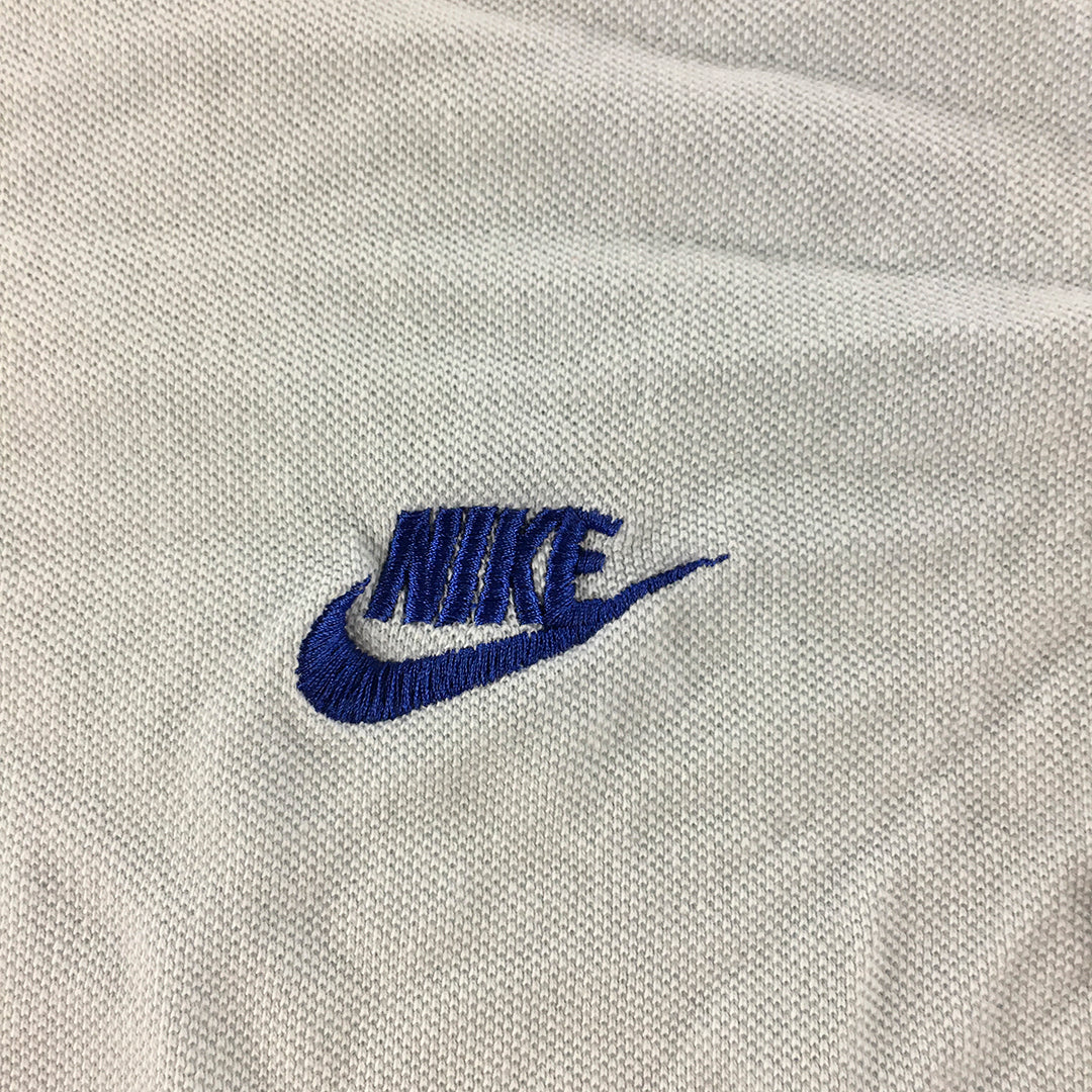 Nike Womens T-Shirt Size M Blue Embroidered Logo Short Sleeve Top