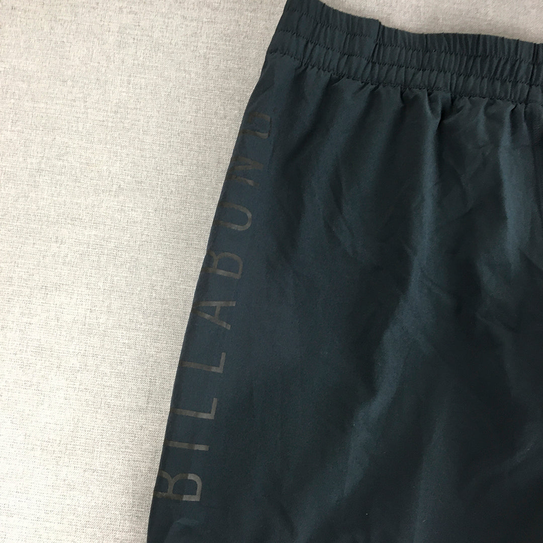 Billabong Womens Shorts Size 12 Navy Blue Elastic Waist Logo