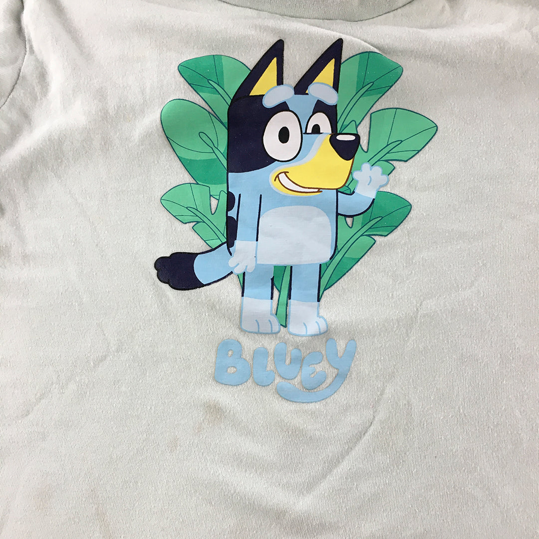 Bluey Kids Boys T-Shirt SIze 7 Blue Short Sleeve Top