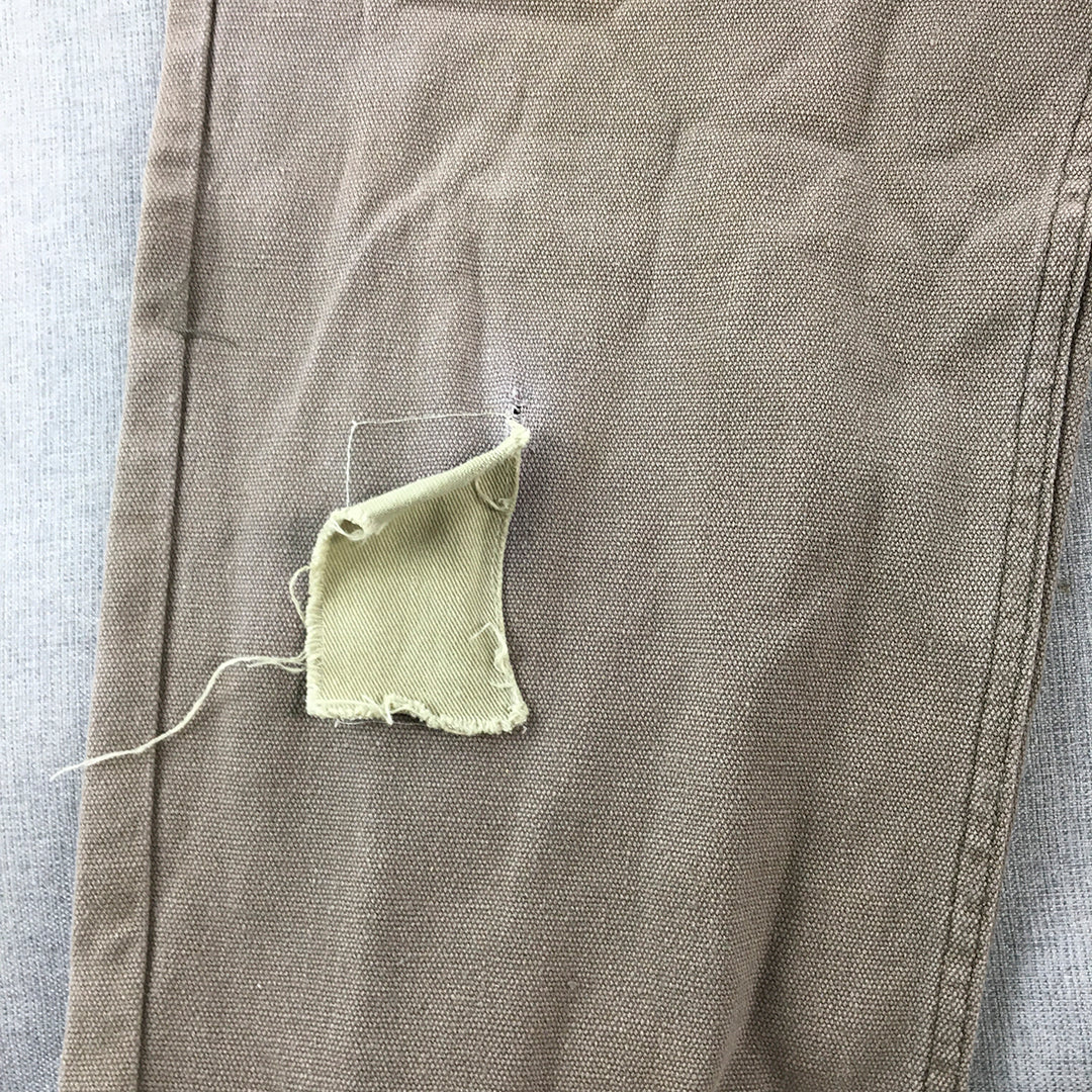 Hemp Mens Pants Size 30 Brown Straight Pockets