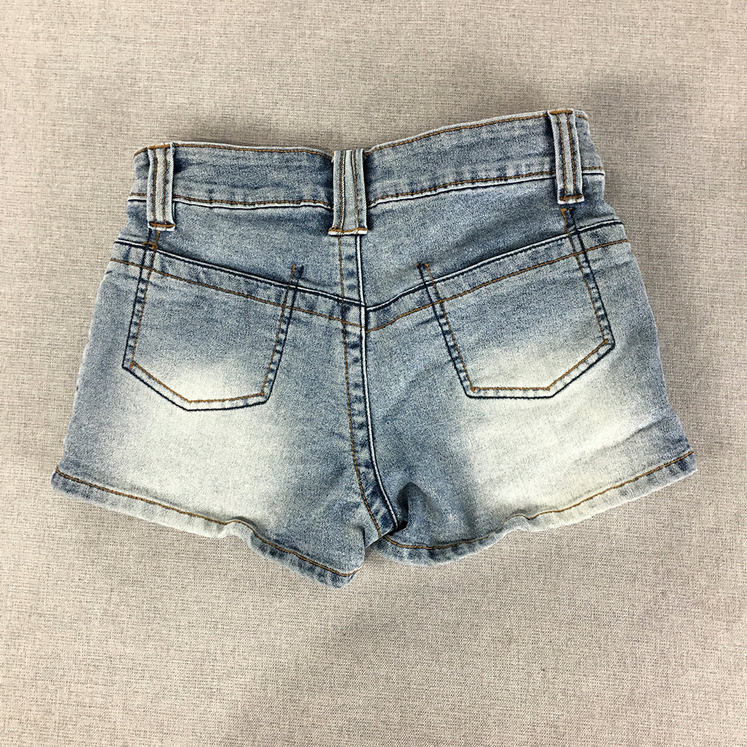 P&Co Womens Denim Shorts Size S Blue Pockets Stretch