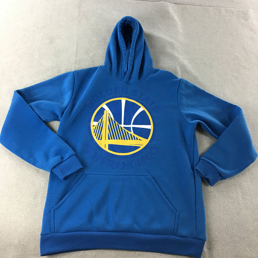 Golden State Warriors Mens Hoodie Sweater Size M Blue NBA Basketball Jumper