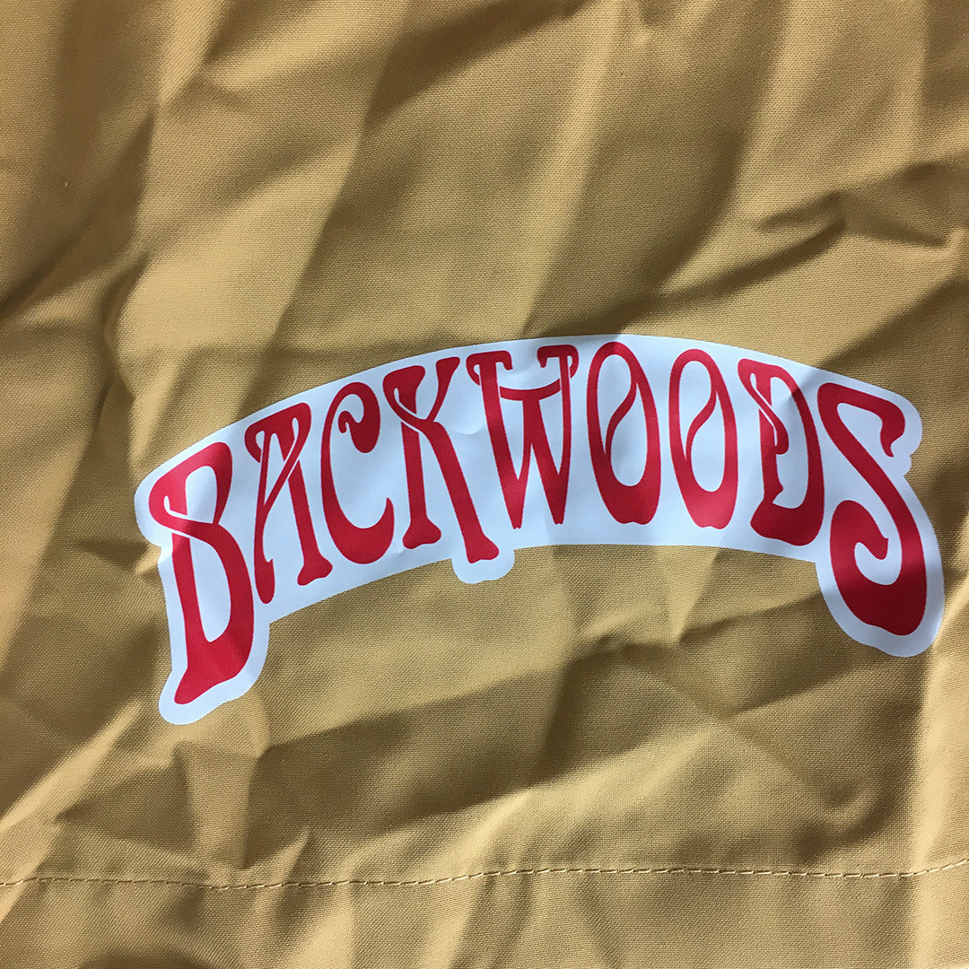 Backwoods Mens Shorts Size L Brown Logo Rolling Papers Drawstring Elastic Waist