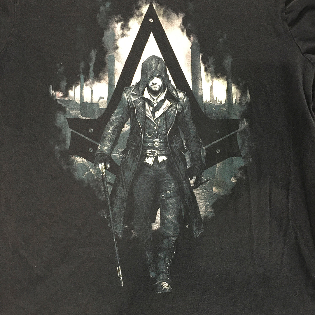 Assassins Creed Syndicate T-Shirt Size L Black Short Sleeve Tee