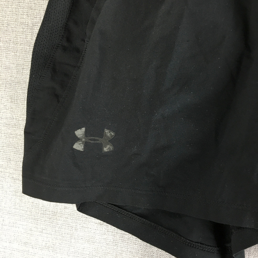 Under Armour Mens Shorts Size S Black Elastic Waist Pockets