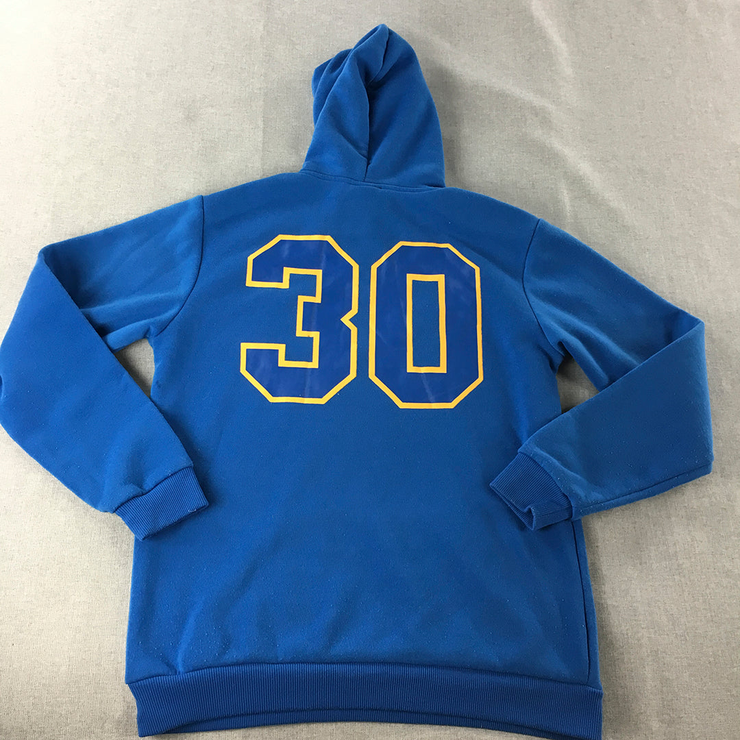 Golden State Warriors Mens Hoodie Sweater Size M Blue NBA Basketball Jumper