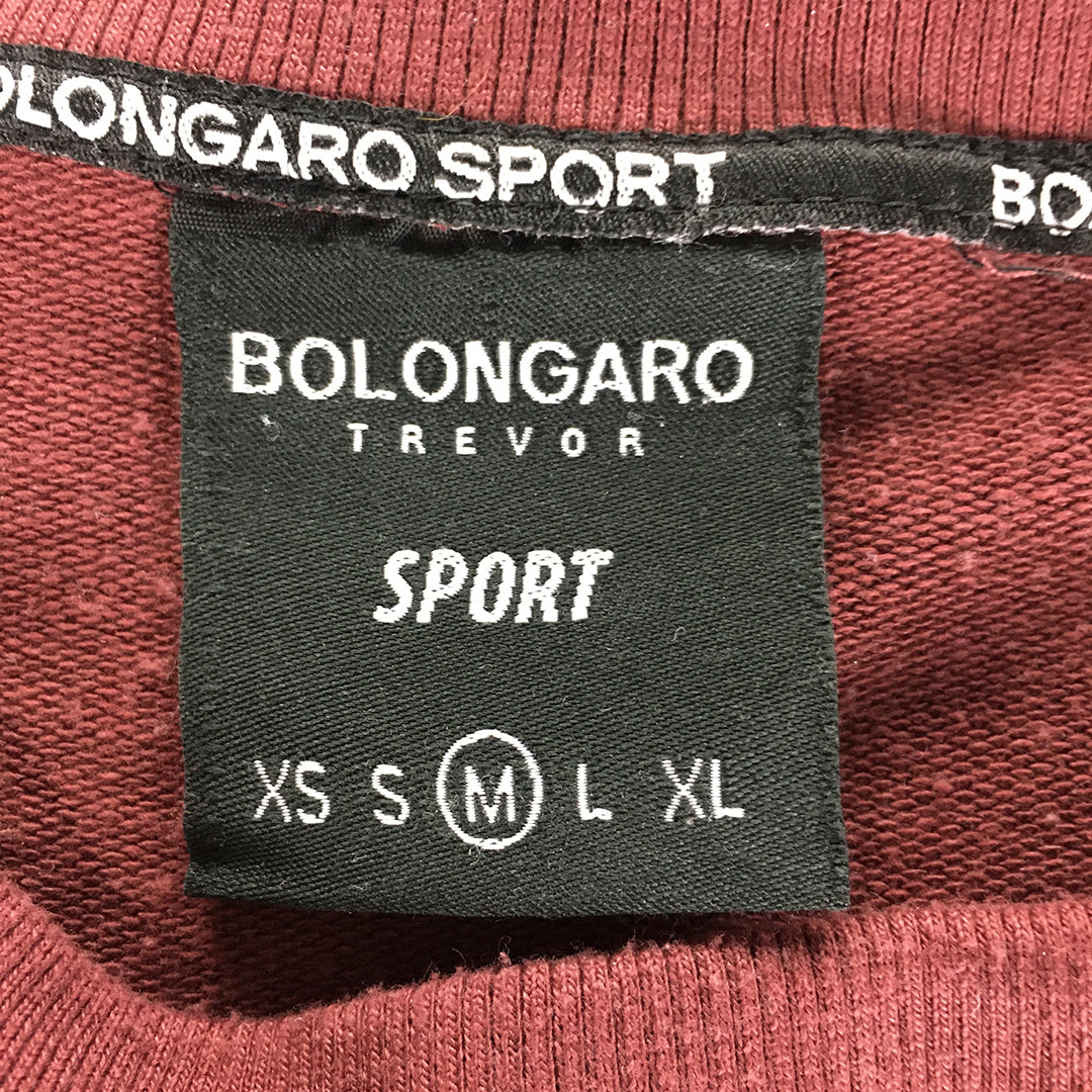 Bolongaro Trevor Sport Mens Sweater Size M Maroon Red Crew Neck Jumper