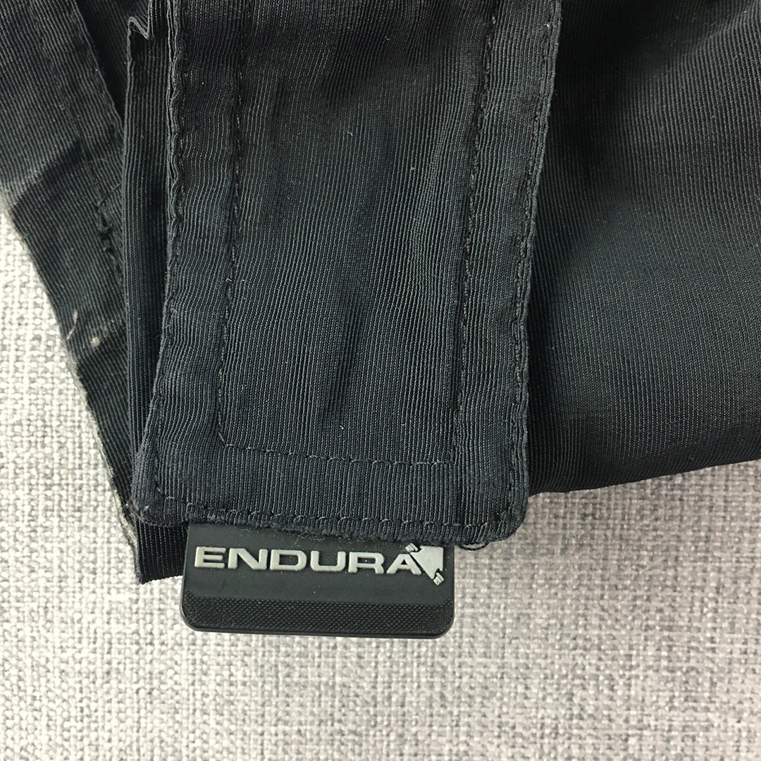 Endura Mens Cycling Shorts Size M Black Utility Zip Pockets